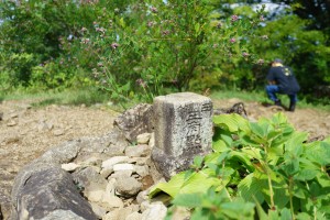 日の出山山頂の三角点